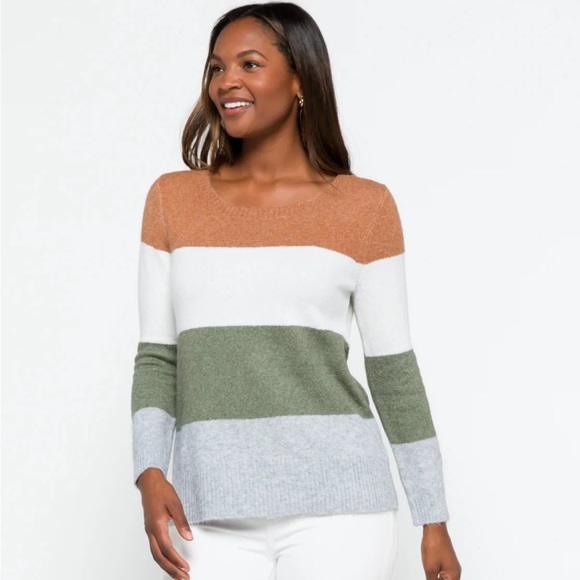Market & Spruce Sweaters - Market & Spruce Colorblock Crew Neck Sweater